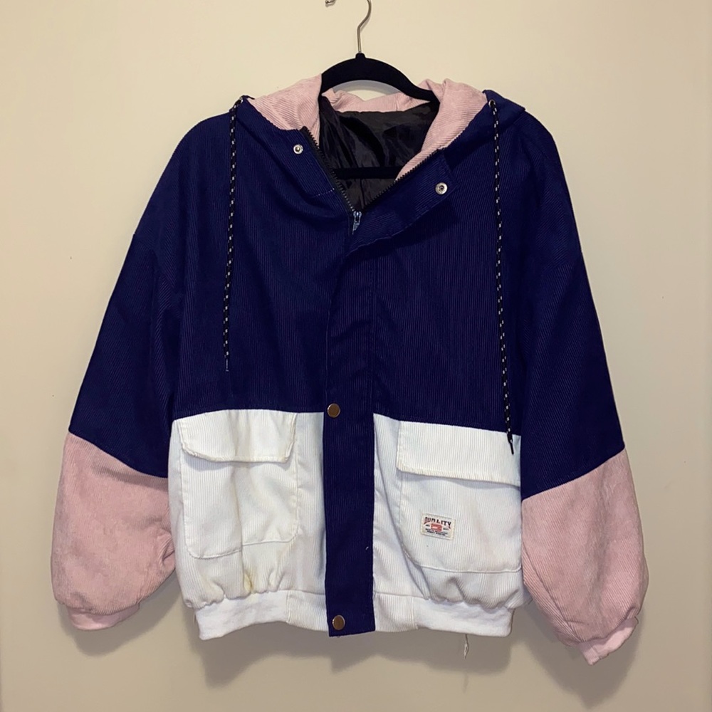 Super CUTE Jacket Navy/Pink/White (OBO)